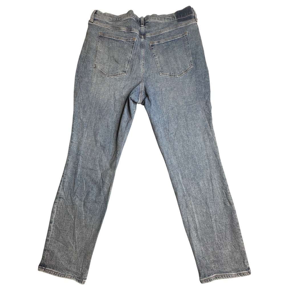 Abercrombie & Fitch Slim Straight Ultra High Rise Jeans Womens 18W Blue Denim